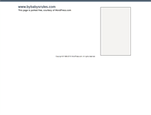 Tablet Screenshot of bybabysrules.com